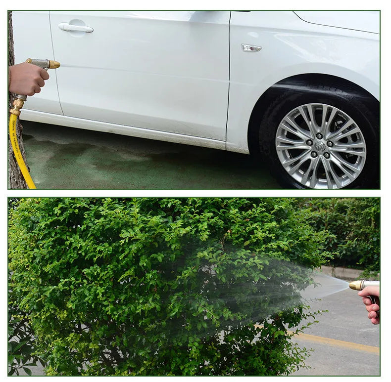 High Pressure Water Spray Gun Metal Brass Nozzle Garden Hose Pipe Lawn Car Wash Sprayer Sprinkler Car Wash Tool Water Guns XY002