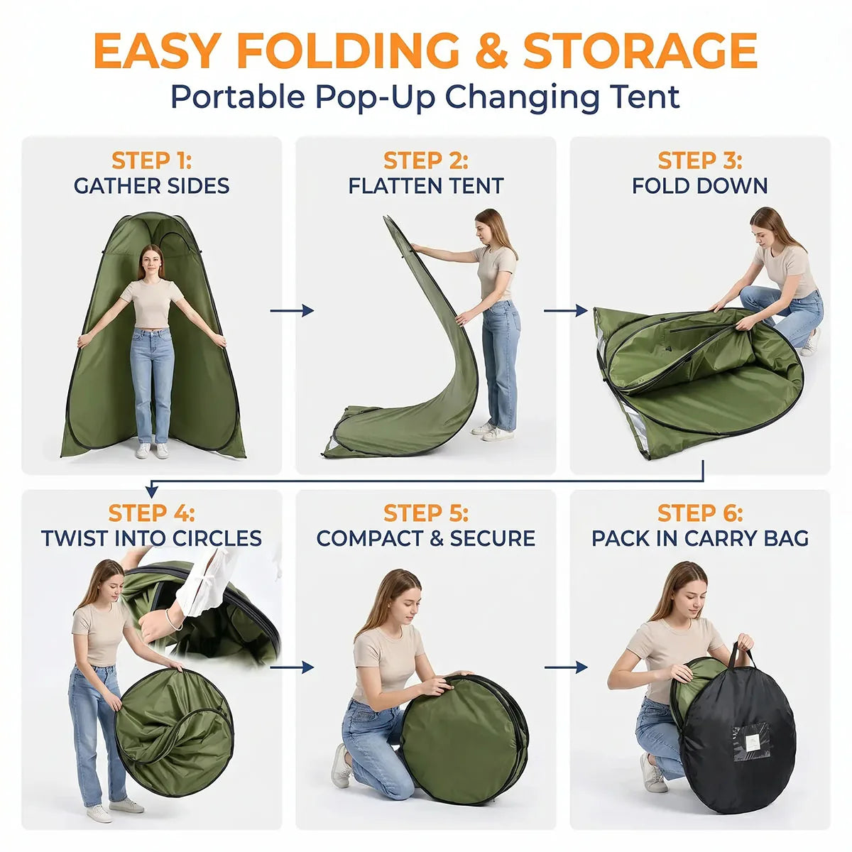 Waterproof Instant Pop Up Portable Outdoor Privacy Changing Tent