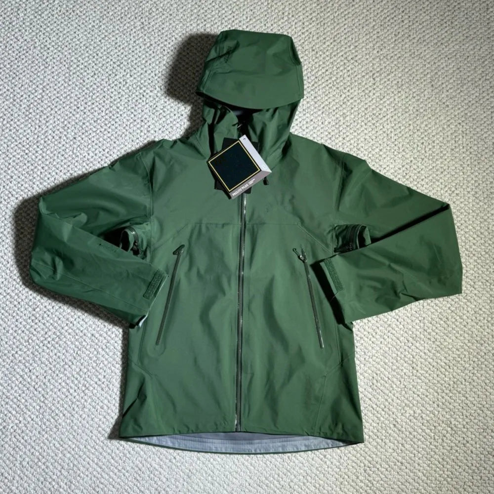 ARC BETA SL Embroidery Logo three layer Outdoor Waterproof Windbreaker Hiking Jackets Mens Womens Unisex Camping Fishing Coat