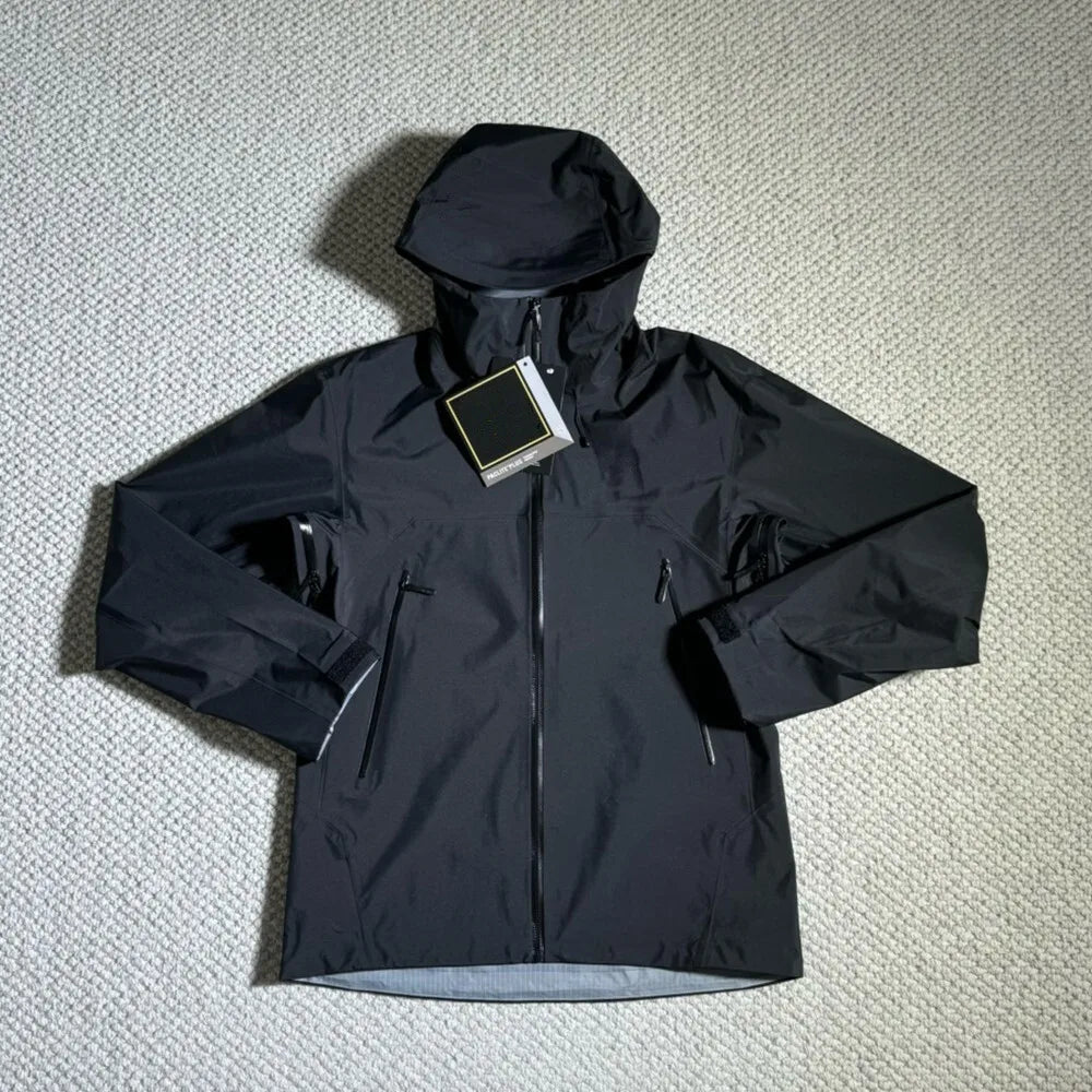 ARC BETA SL Embroidery Logo three layer Outdoor Waterproof Windbreaker Hiking Jackets Mens Womens Unisex Camping Fishing Coat