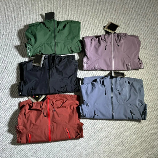 ARC BETA SL Embroidery Logo three layer Outdoor Waterproof Windbreaker Hiking Jackets Mens Womens Unisex Camping Fishing Coat