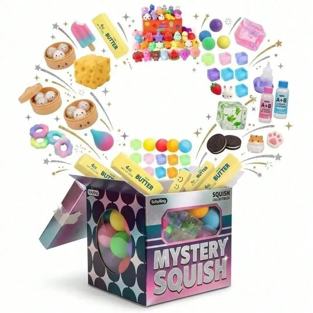 Slow Rising Squishy Blind Box Toy - Soft Stress Relief Fidget, DIY Cute Sensory Squeeze Toy, Anxiety Relief Gift for Kids Adult