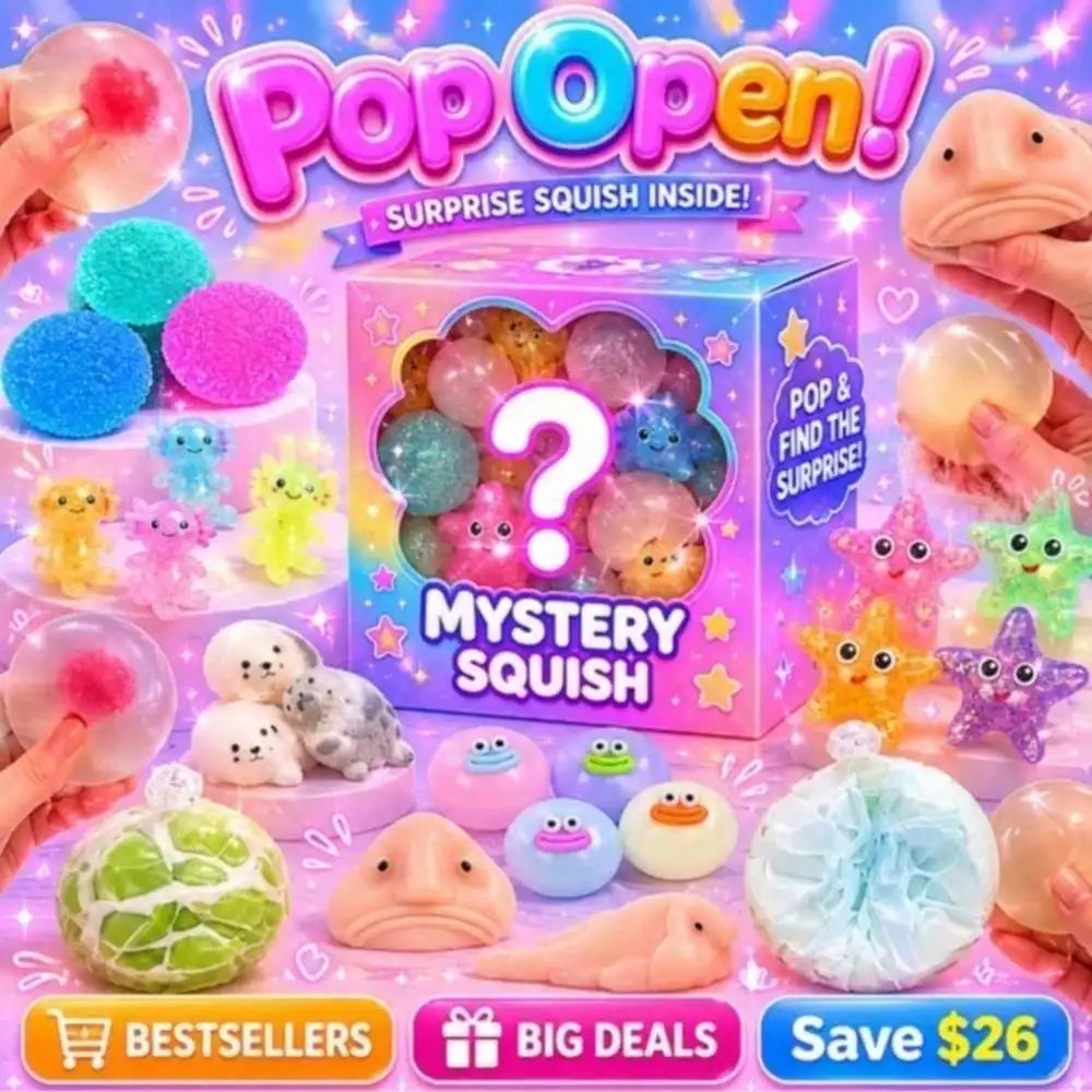 Slow Rising Squishy Blind Box Toy - Soft Stress Relief Fidget, DIY Cute Sensory Squeeze Toy, Anxiety Relief Gift for Kids Adult