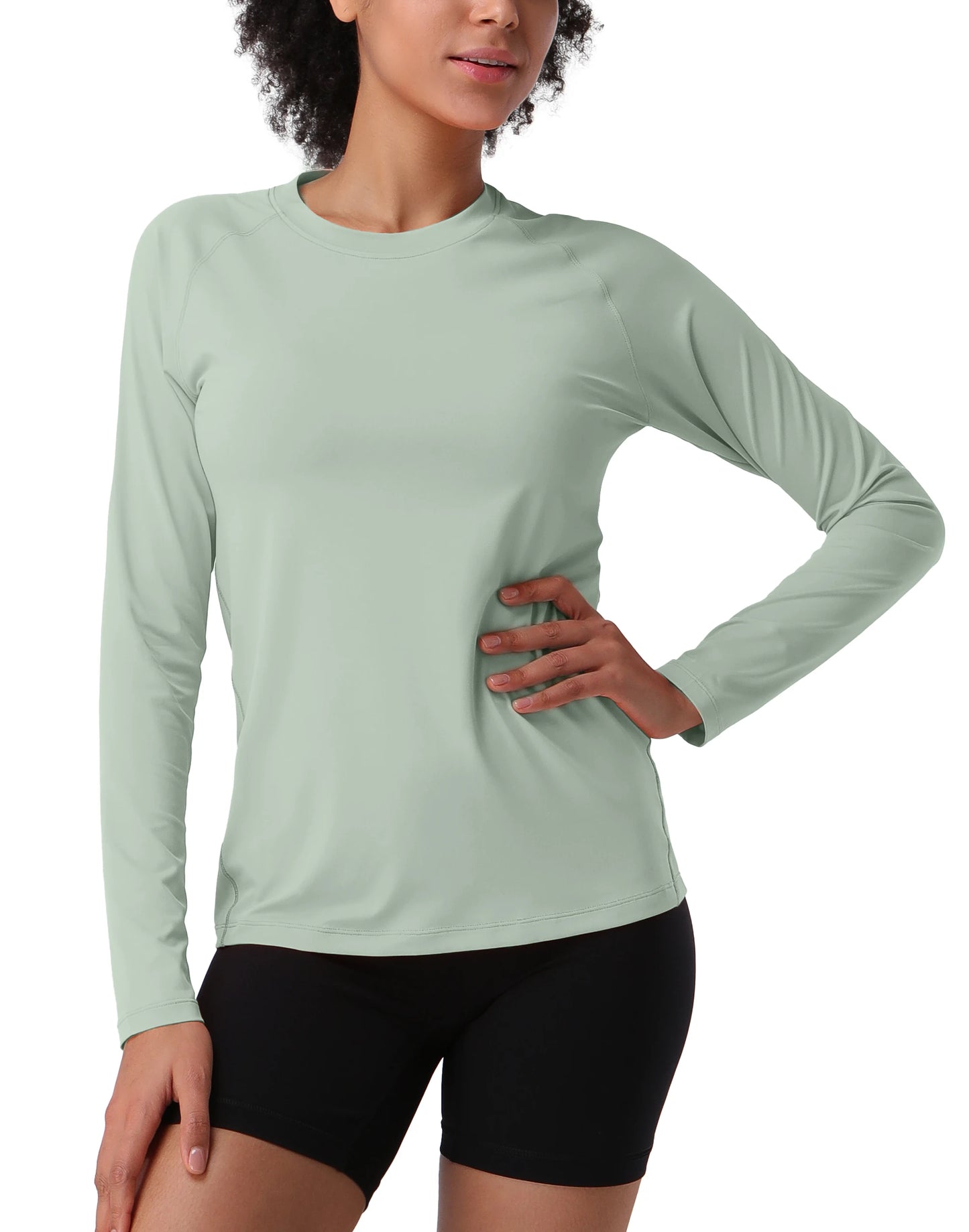 Pioneer Camp Hiking Long Sleeve T-shirt Rash Guard for Women Sun Shirts UPF 50+ SPF UV Protection Workout Tops Running Quick Dry