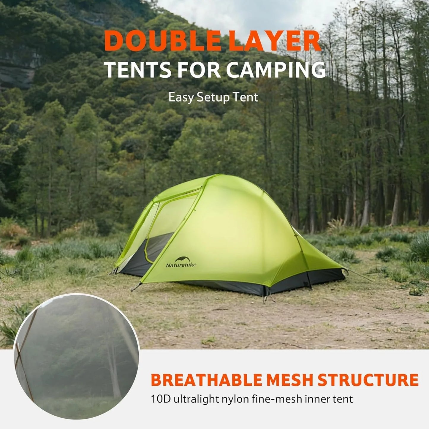 Naturehike Star Trail Extended Ultralight Double Layer Rainproof Camping Tent