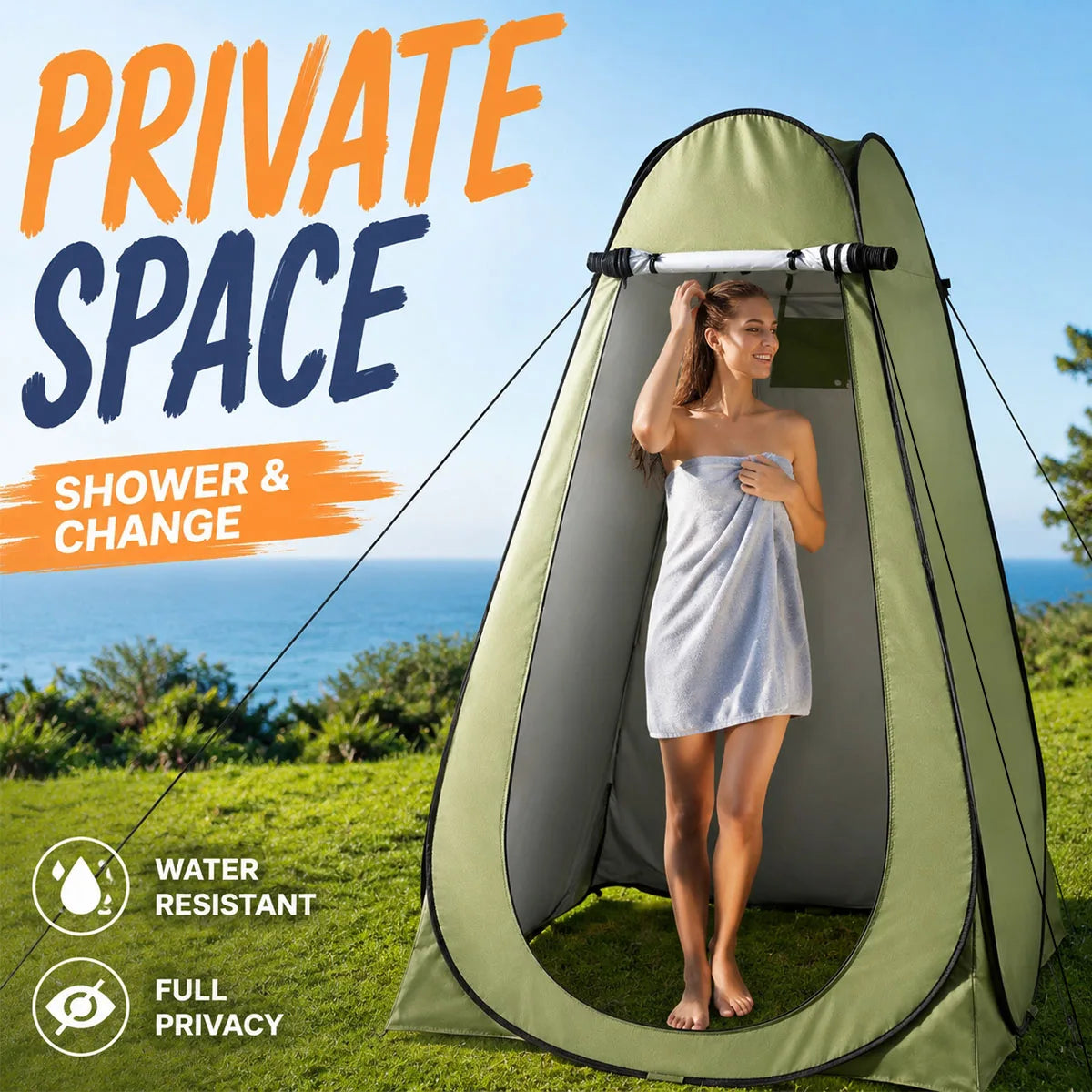 Waterproof Instant Pop Up Portable Outdoor Privacy Changing Tent