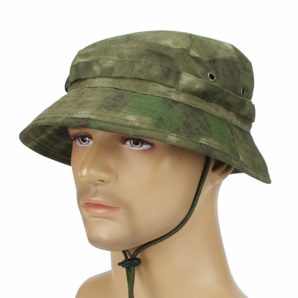Camouflage Boonie Hat Outdoor Hiking Fishing Hunting Camo Bucket Hat Packable Travel Summer Beach Hat For Women And Men