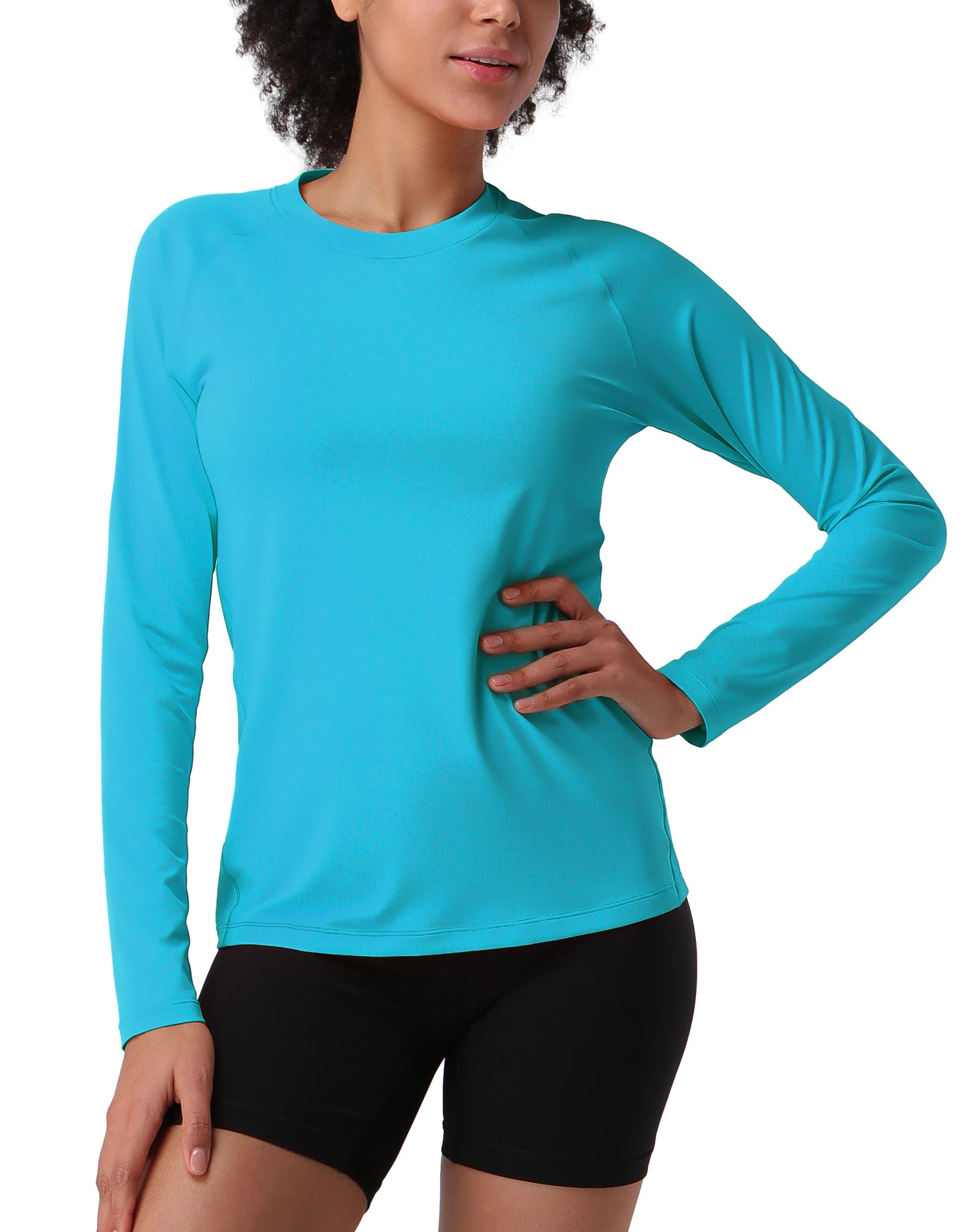 Pioneer Camp Hiking Long Sleeve T-shirt Rash Guard for Women Sun Shirts UPF 50+ SPF UV Protection Workout Tops Running Quick Dry