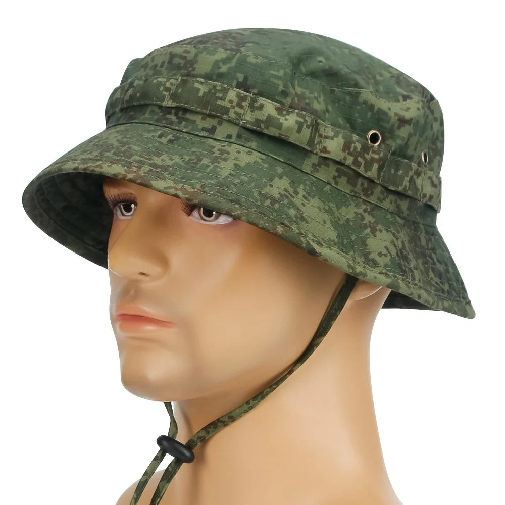 Camouflage Boonie Hat Outdoor Hiking Fishing Hunting Camo Bucket Hat Packable Travel Summer Beach Hat For Women And Men