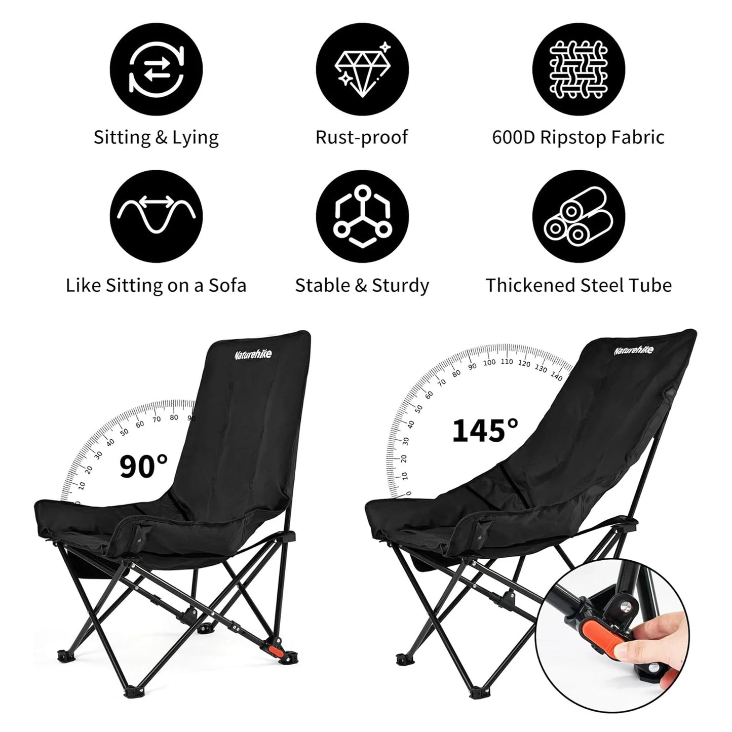 Naturehike Sea Star Recliner Outdoor Folding Moon Chair