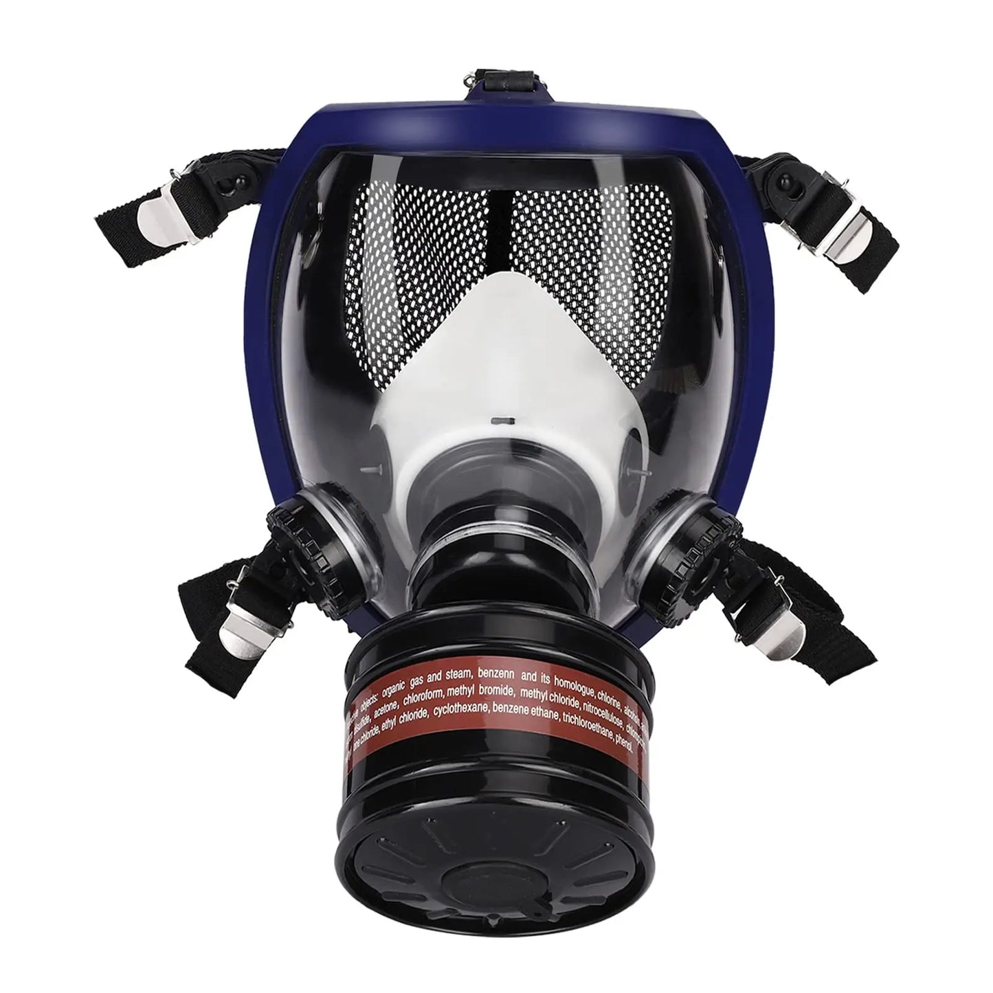 Full Face Respirator Gas Mask 40 mm Activated Carbon Filter Canister Suitable for Fumes Chemical, Spray Paint, Tactical-Survival
