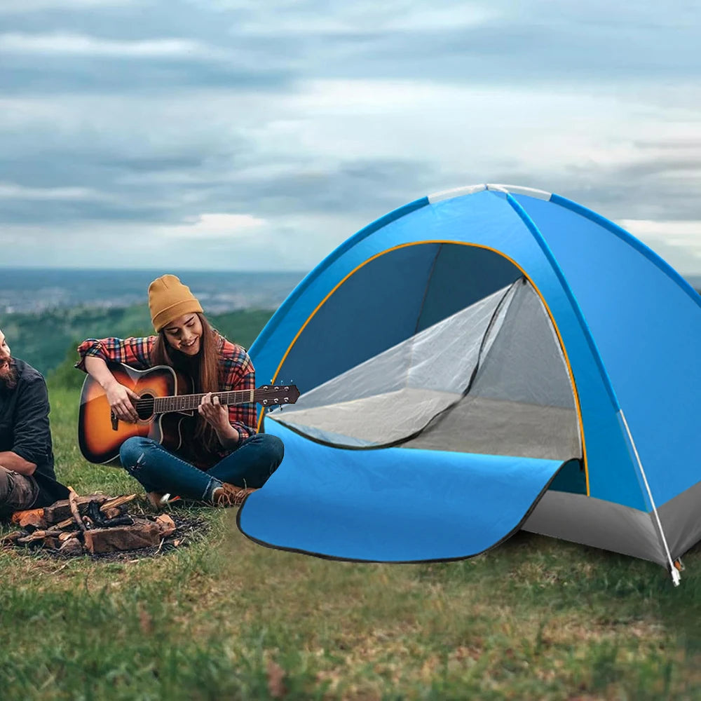 Automatic Folding Camping Tent With Complete Weather Protection Design