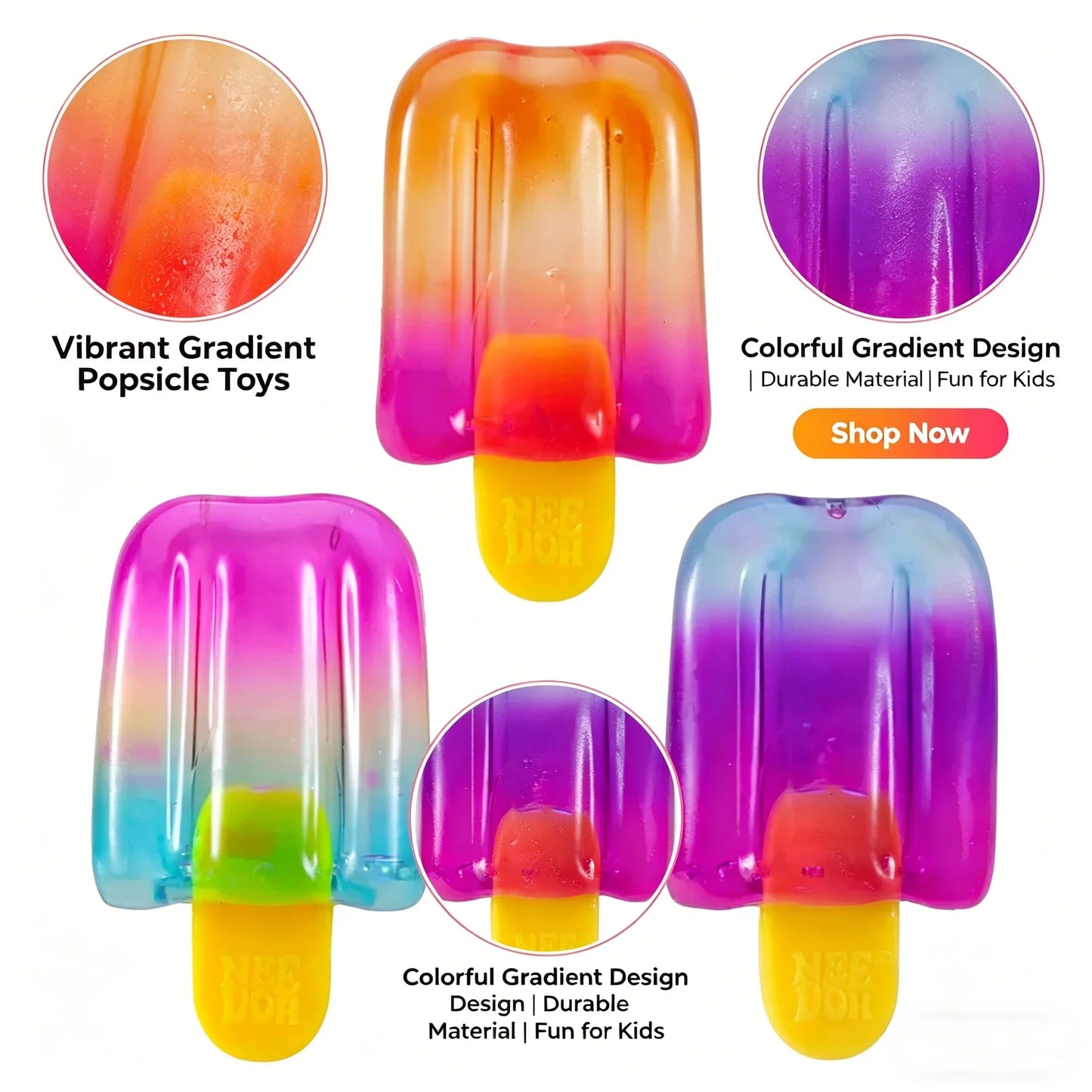 Ice Cream Squishy Fidget Toys Summer Slow Rebound Stress Ball Anxiety Stress Relief Sensory Toys Birthday Gifts Party Favors