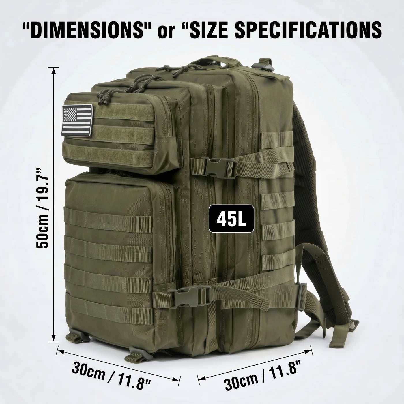 ReFire Gear Large Capacity Tactical Hunting Backpack With Molle