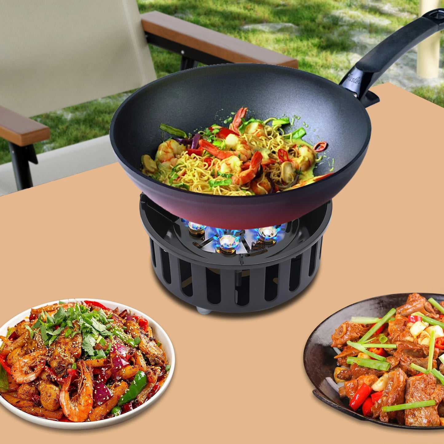 Portable Butane Propane Camping Stove With Electronic Ignition