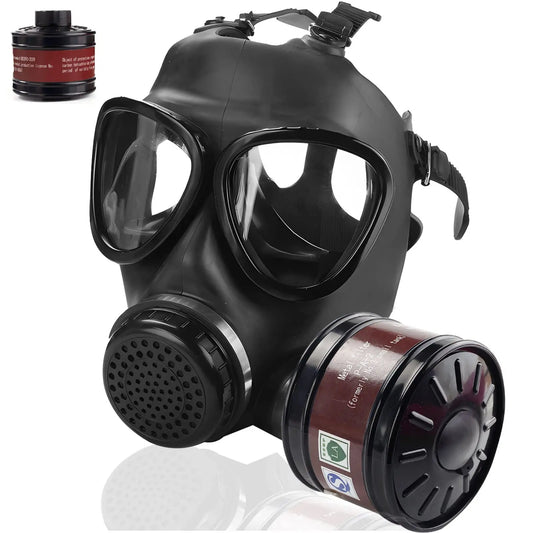 87 Full Face Gas Mask Chemical Prevention Pollution Prevention Mask Gasmasker with 40mm Filter Activated Carbon Filter