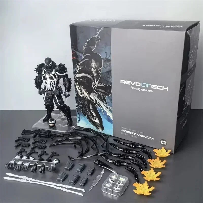 Kaiyodo Revoltech Venom Agent Yamaguchi PVC Figurine - Eugene Thompson Collectible Toy