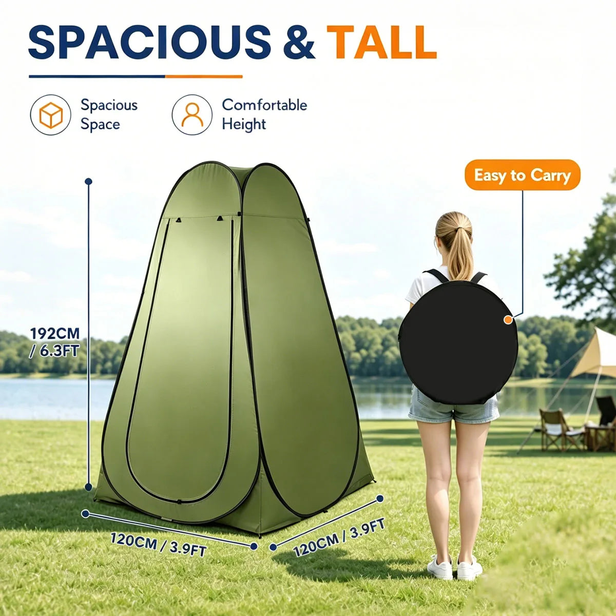 Waterproof Instant Pop Up Portable Outdoor Privacy Changing Tent