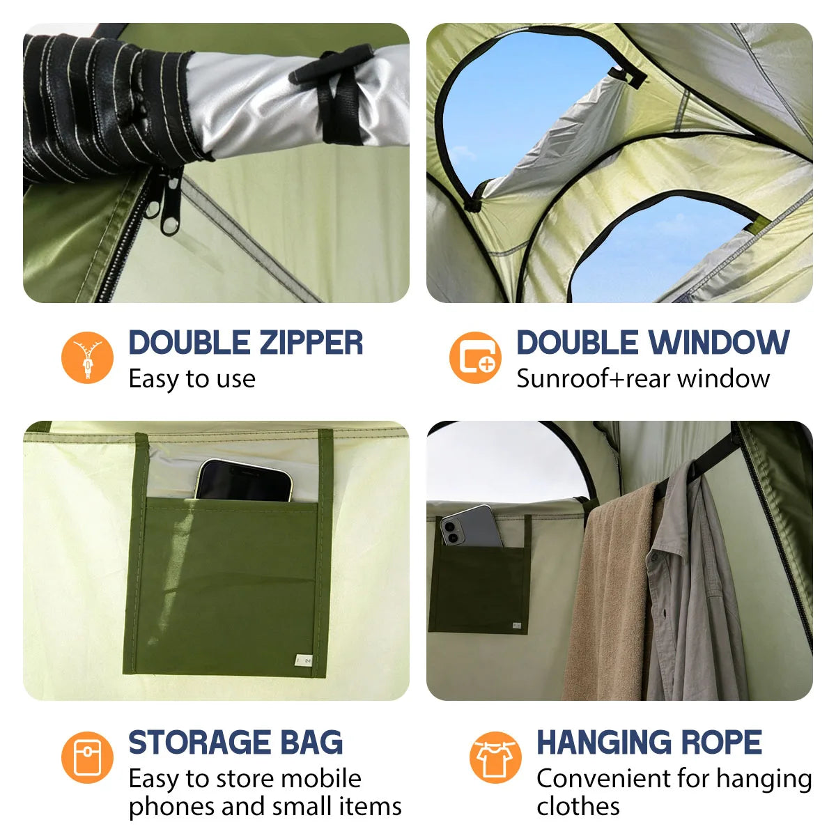 Waterproof Instant Pop Up Portable Outdoor Privacy Changing Tent