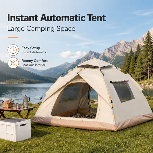 Tribenest Automatic Pop Up Outdoor Camping Tent Quick Setup