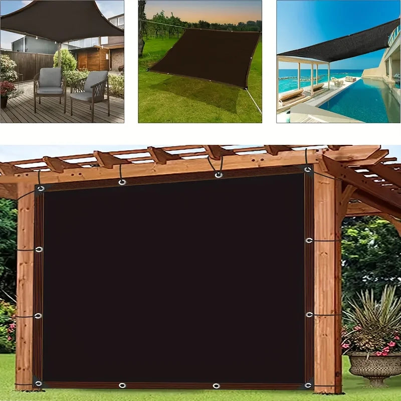 Outdoor Privacy Sunshade Net Crafted From UV Resistant HDPE Mesh