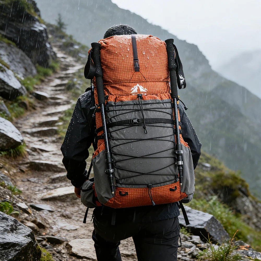 Night Cat Lightweight Internal Frame Hiking Backpack With Rain Cover