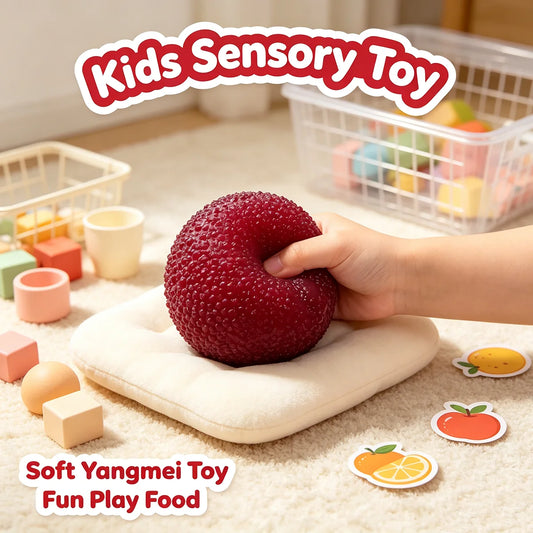 Realistic Silicone Bayberry Fruit Model For Decor And Props