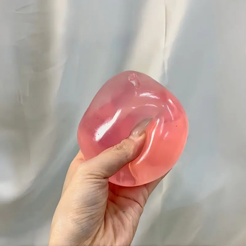 Squishy Green Apple Stress Ball Soft Fidget Sensory Toy for ADHD Autism Slow Rebound Squeeze Toy for Adults Kids Christmas Gift