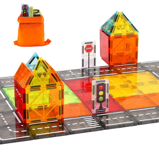 SucceBuy Magnetic Building Tile Blocks STEM Educational Kids Toy