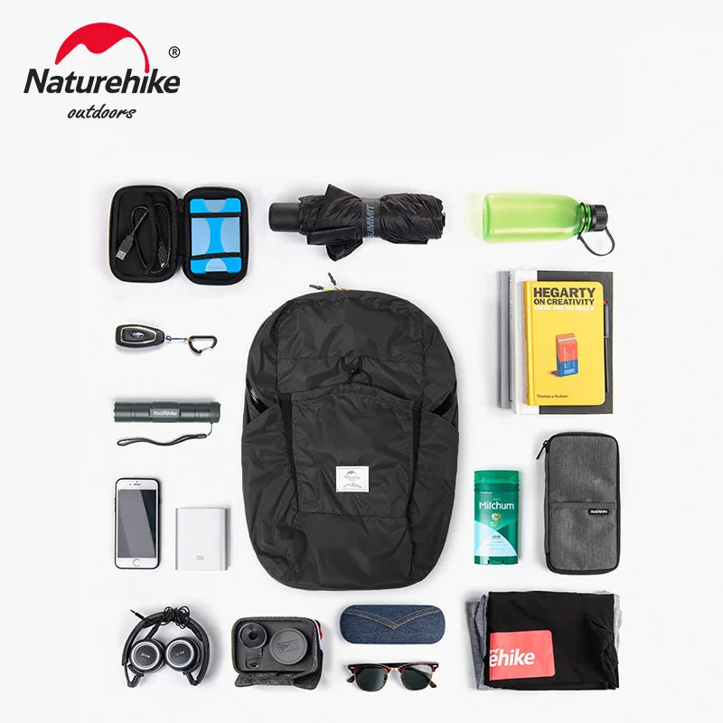 Naturehike Shoulder Bag 170g Backpack 22L Ultralight Unisex Outdoor Camping Travel Climbing Trekking Waterproof Folding Bags