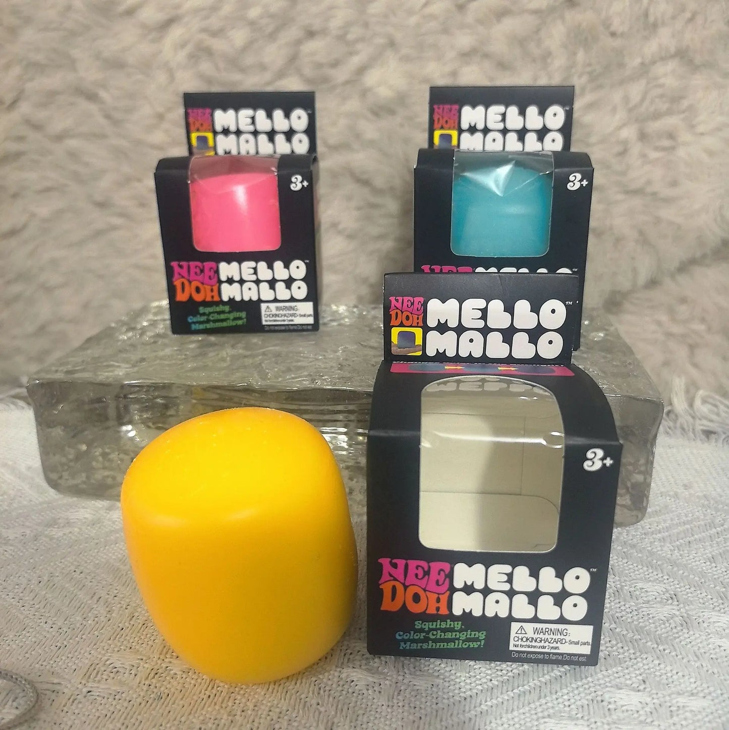 1-3PCS Color Changing Mallo Squishy Toy Soft Marshmallow Squeeze Fidget Ball Stress Relief Toy Adults Kids Sensory Play Favors