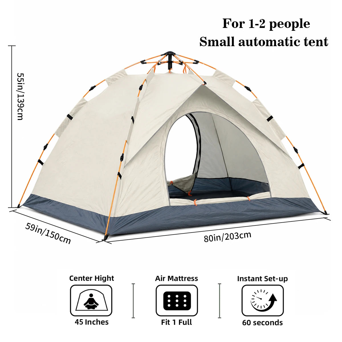 Tribenest Automatic Pop Up Outdoor Camping Tent Quick Setup