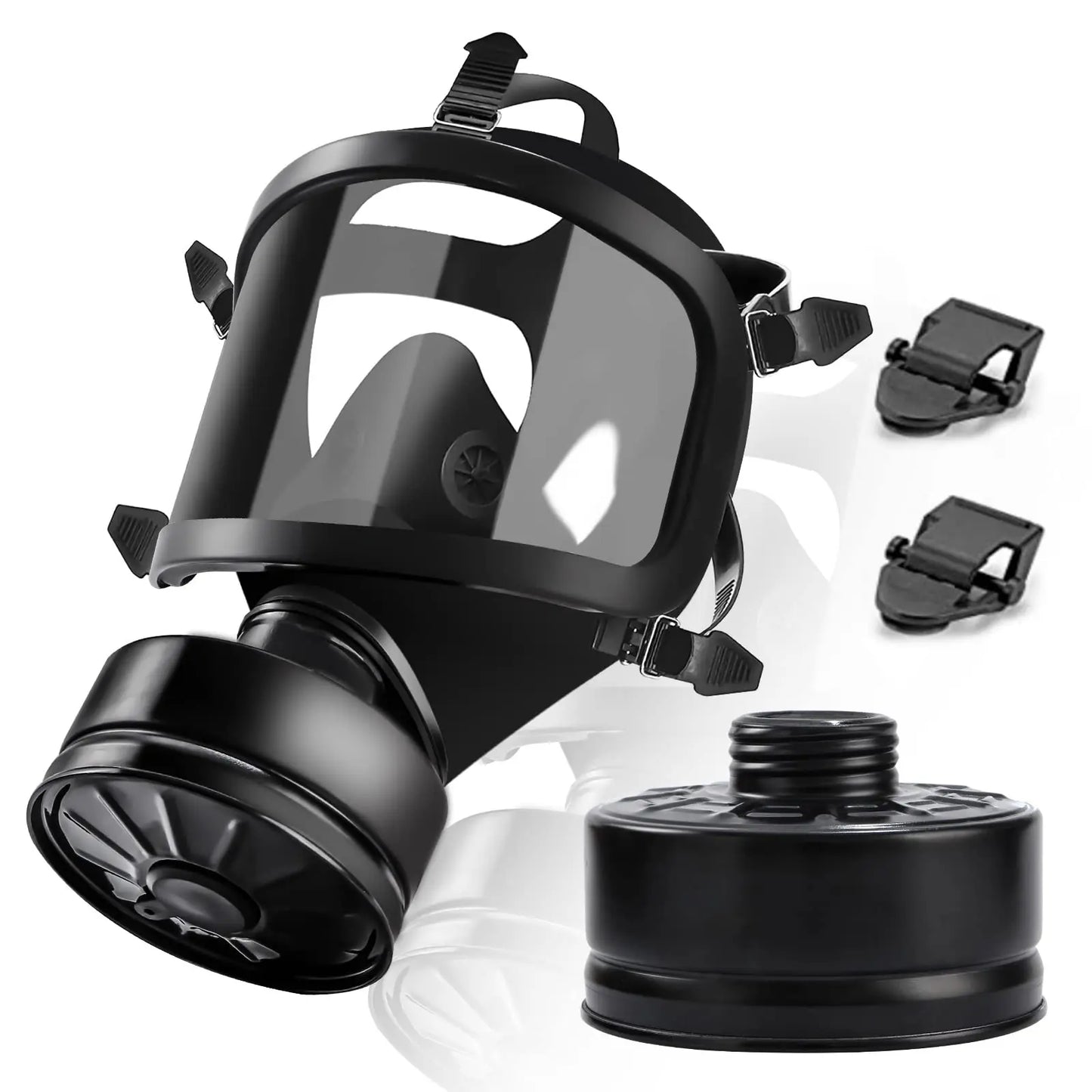 New MF14/87 Respirator, Full Face Gas Mask with Activated Carbon Filter for Vapour, Chemical, Nuclear Contamination Protection