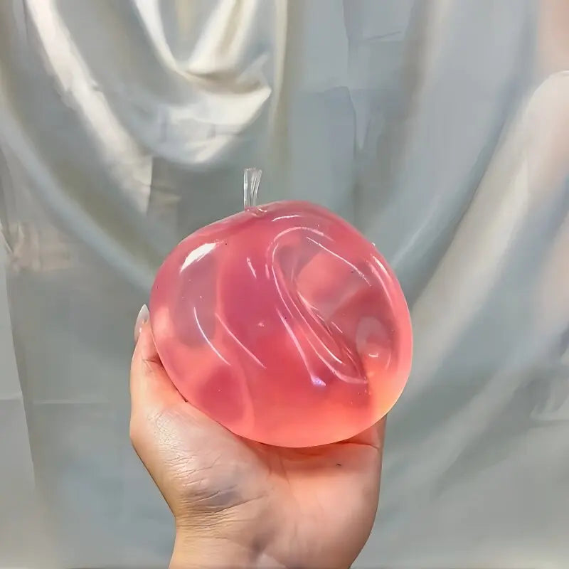 Squishy Green Apple Stress Ball Soft Fidget Sensory Toy for ADHD Autism Slow Rebound Squeeze Toy for Adults Kids Christmas Gift