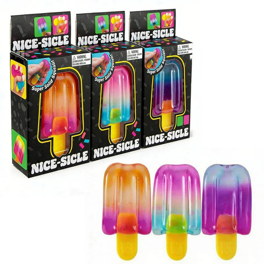 Ice Cream Squishy Fidget Toys Summer Slow Rebound Stress Ball Anxiety Stress Relief Sensory Toys Birthday Gifts Party Favors