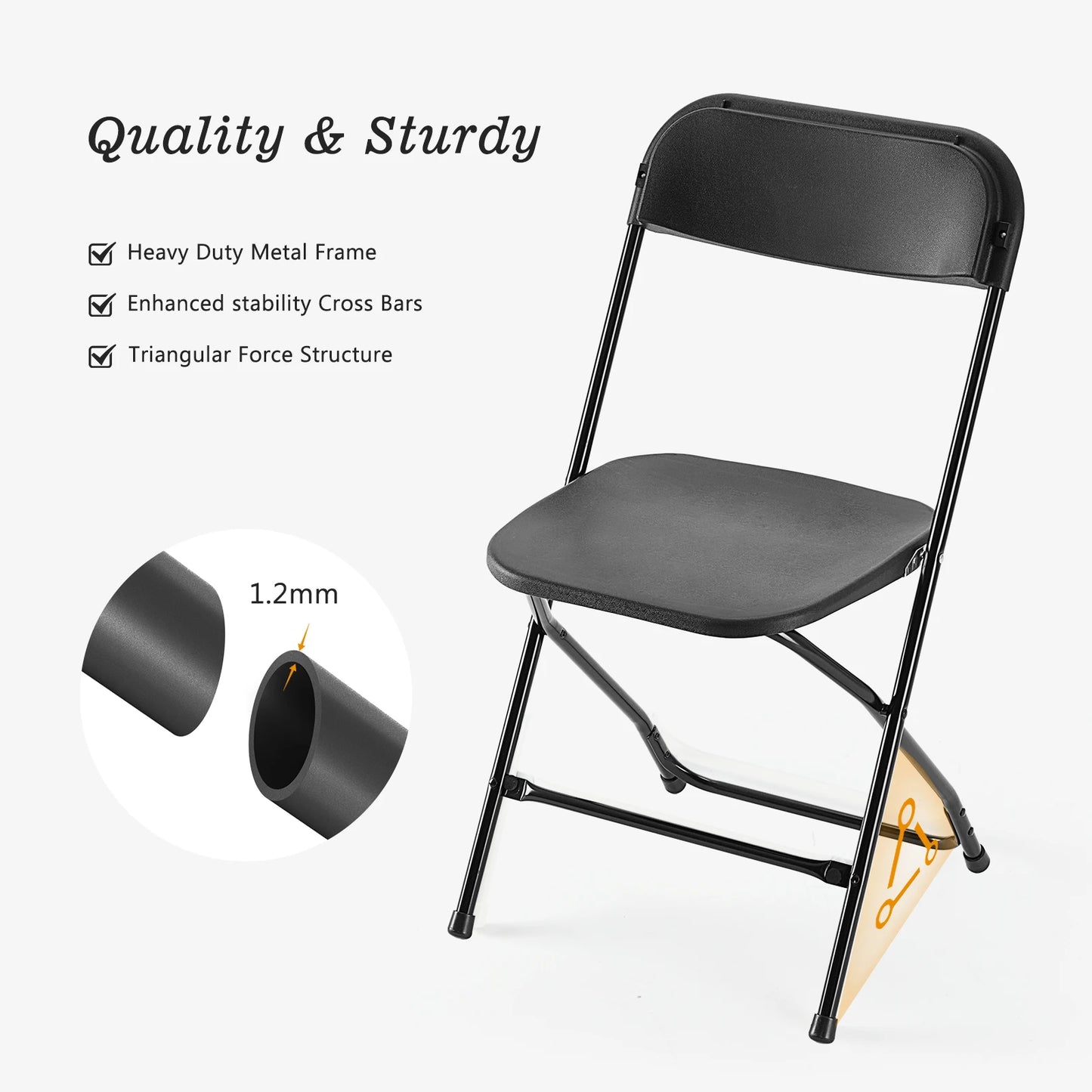 JHK Modern Folding Chair Synthetic Leather For Living Room