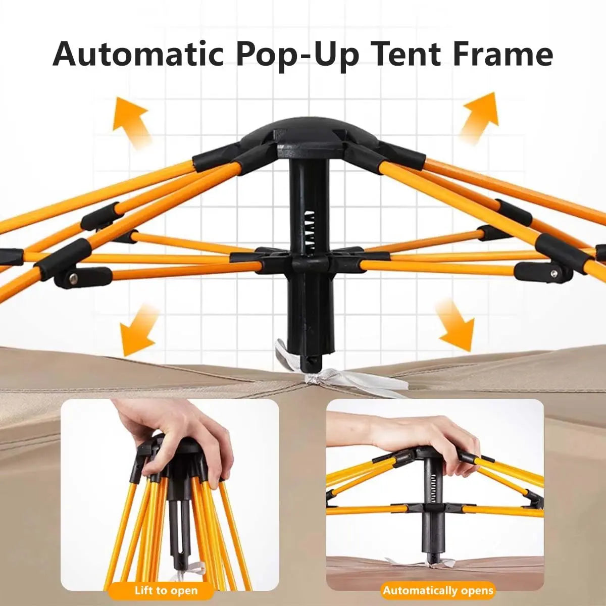 Tribenest Automatic Pop Up Outdoor Camping Tent Quick Setup