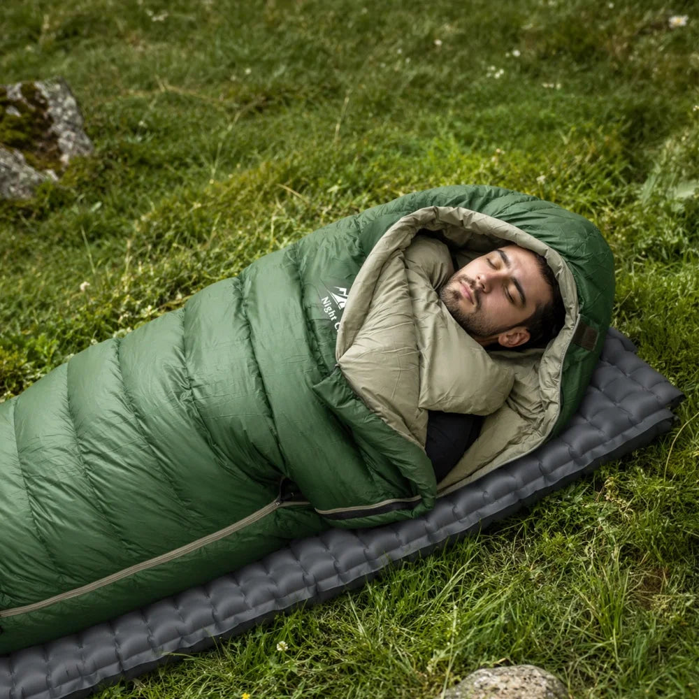 Night Cat Down Sleeping Bag: 600 Fill Power Duck Down 32-59 ℉ Backpacking Mummy Sleeping Bags Ultralight for Adults Outdoor Camping Hiking