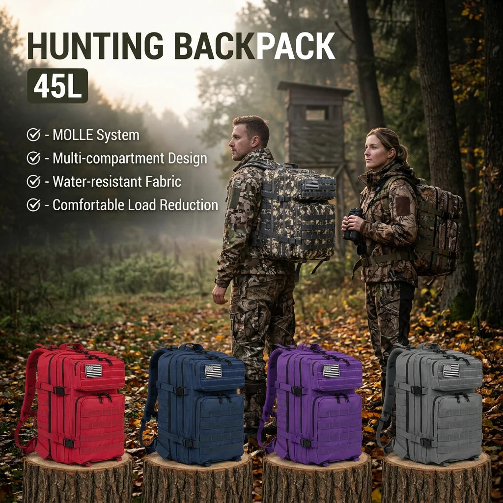 ReFire Gear Large Capacity Tactical Hunting Backpack With Molle