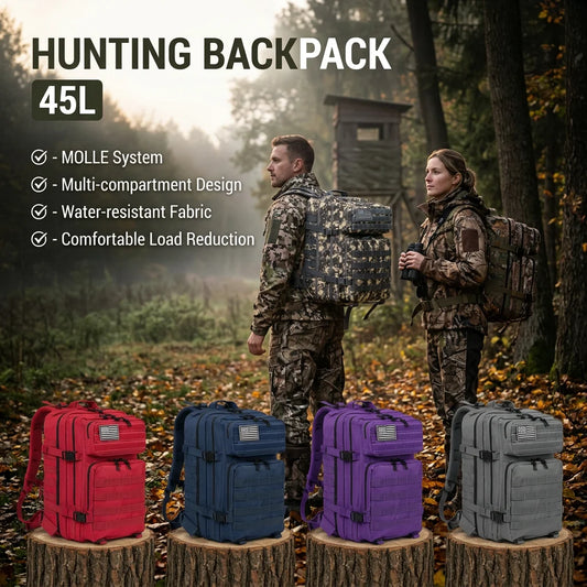 ReFire Gear Large Capacity Tactical Hunting Backpack With Molle