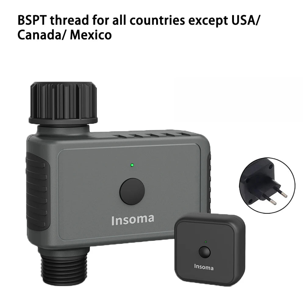 Insoma Wifi Automatic Sprinkle Timer Remote Garden Water Timer Smart Irrigation Watering System Hose Control Unit Support Alexa