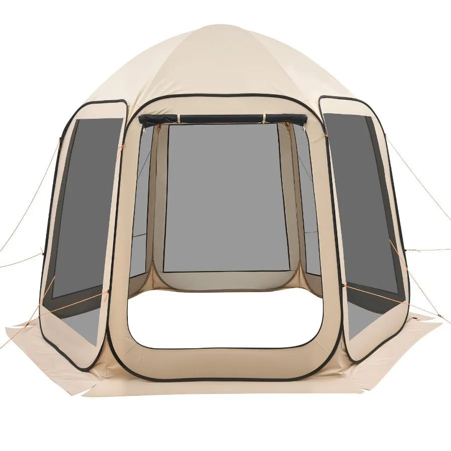 Pop Up Screen House Tent With Netting Sides Carry Bag