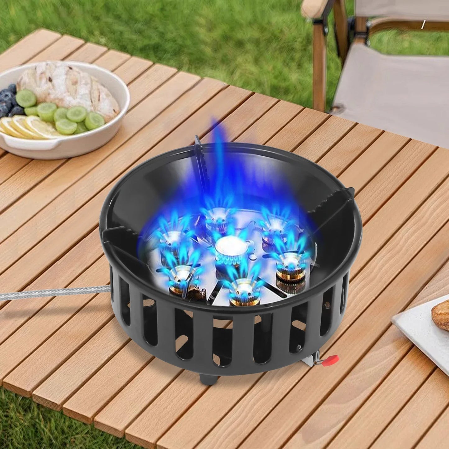 Portable Butane Propane Camping Stove With Electronic Ignition