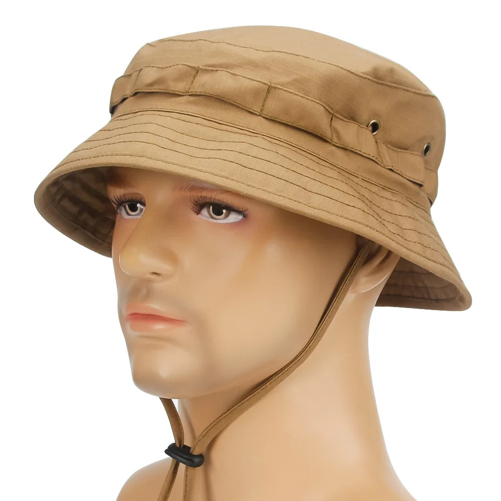 Camouflage Boonie Hat Outdoor Hiking Fishing Hunting Camo Bucket Hat Packable Travel Summer Beach Hat For Women And Men