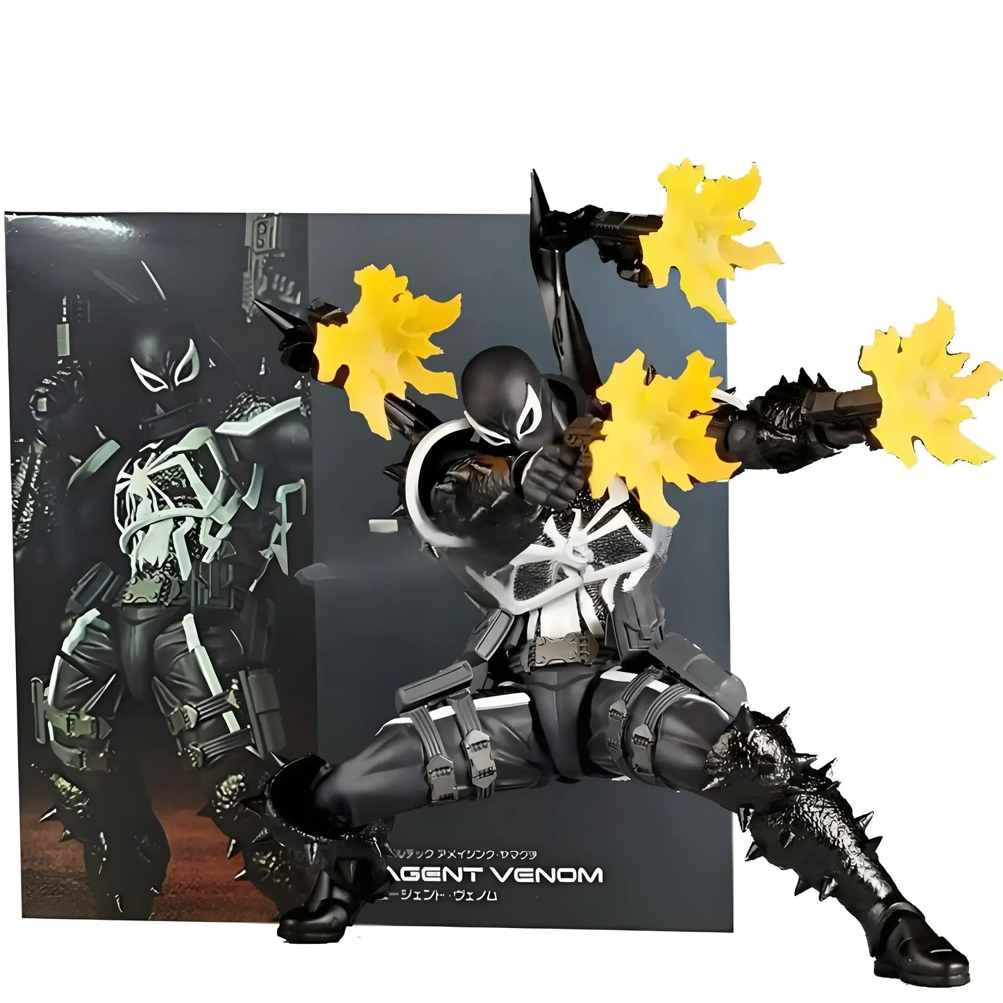 Kaiyodo Revoltech Venom Agent Yamaguchi PVC Figurine - Eugene Thompson Collectible Toy