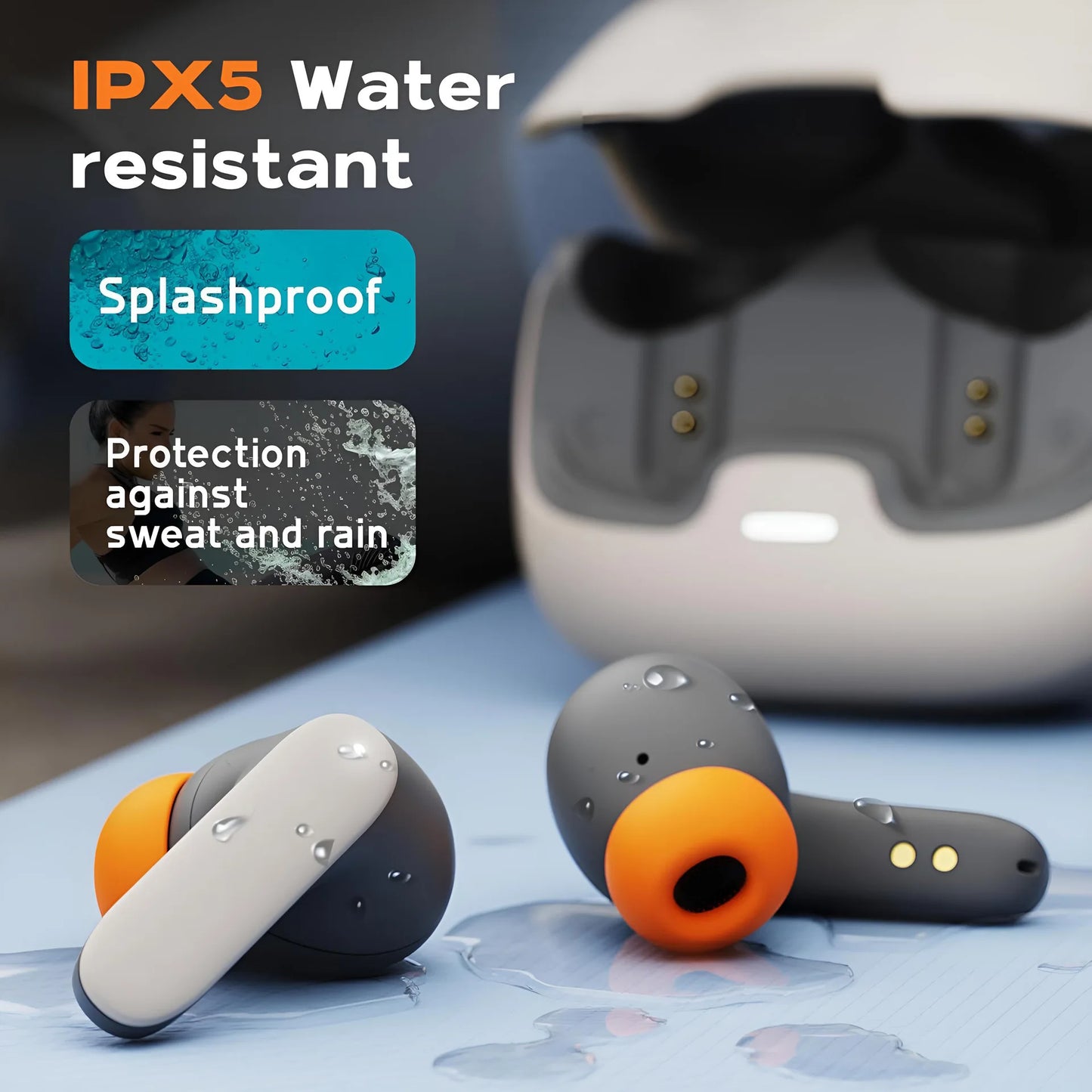 Sivir Tws Wireless Earphones With Bluetooth And Noise Cancellation