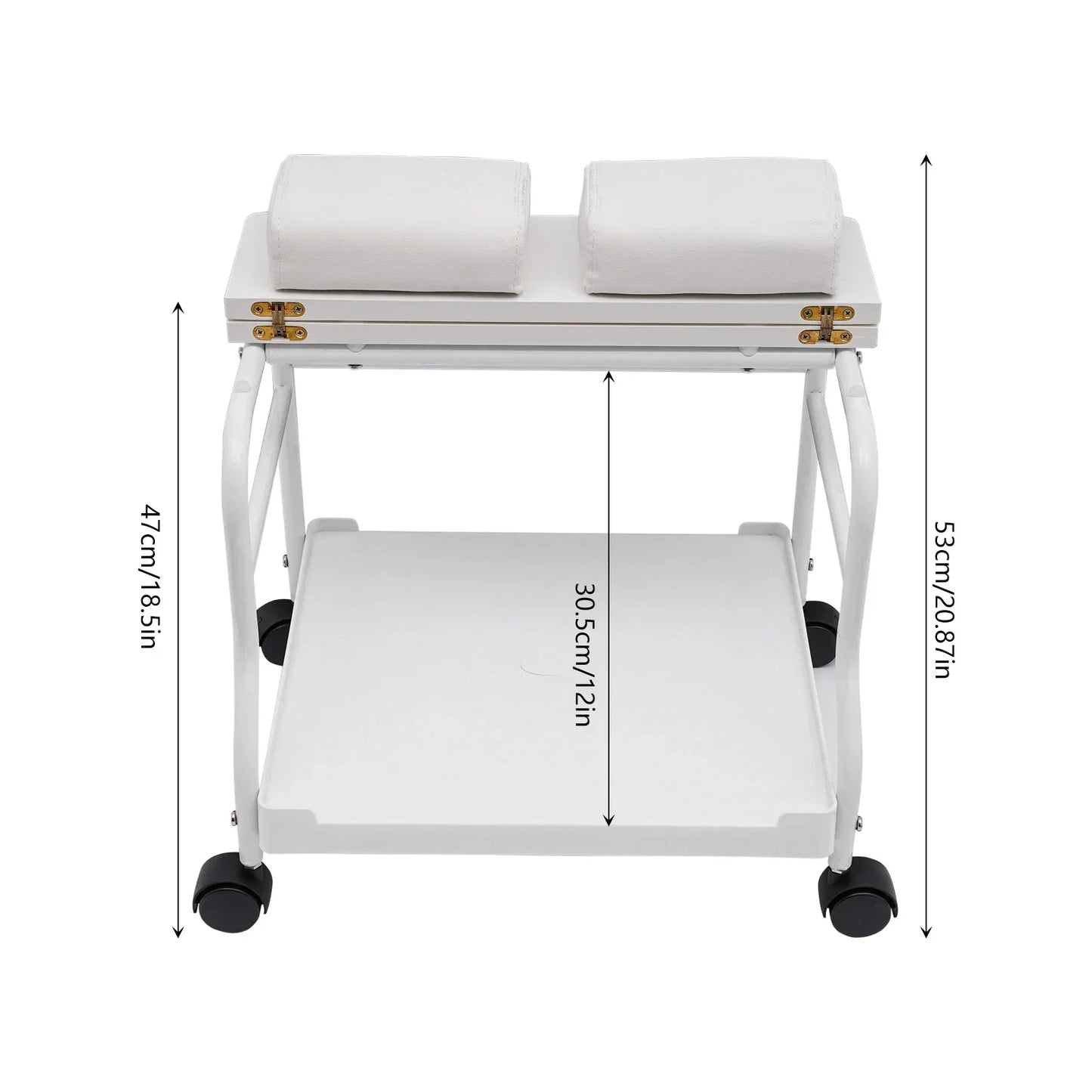Bymaocar Portable Foot Bath Spa Trolley Cart For Salons
