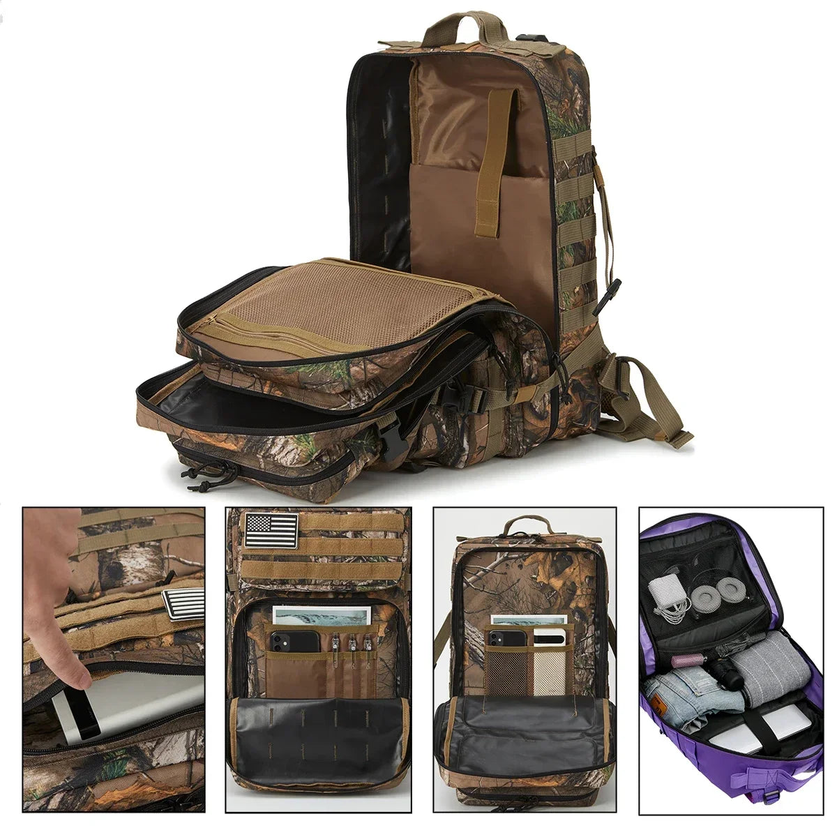 Refire Gear Large Capacity Tactical Backpack For Hunting And Trekking