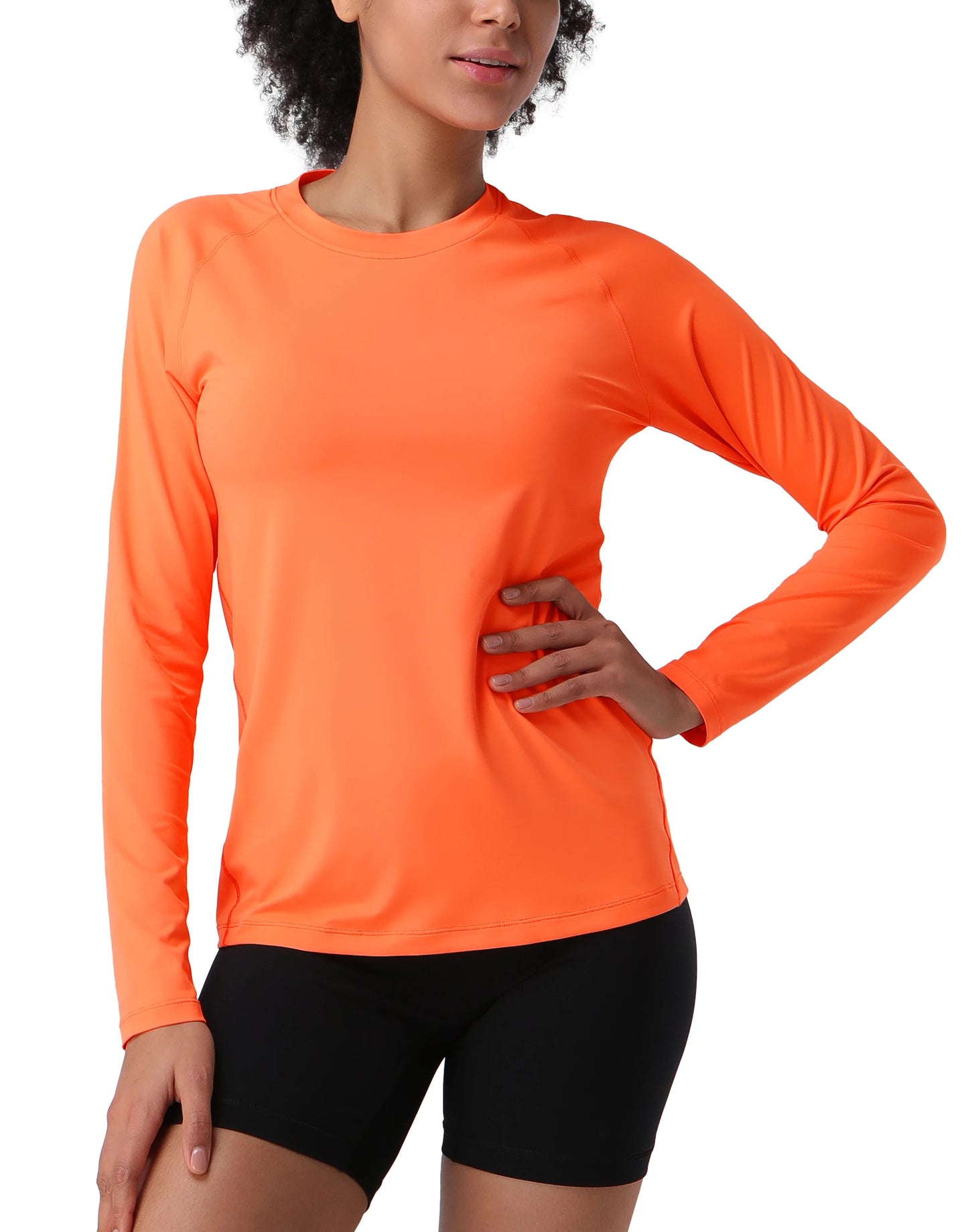 Pioneer Camp Hiking Long Sleeve T-shirt Rash Guard for Women Sun Shirts UPF 50+ SPF UV Protection Workout Tops Running Quick Dry