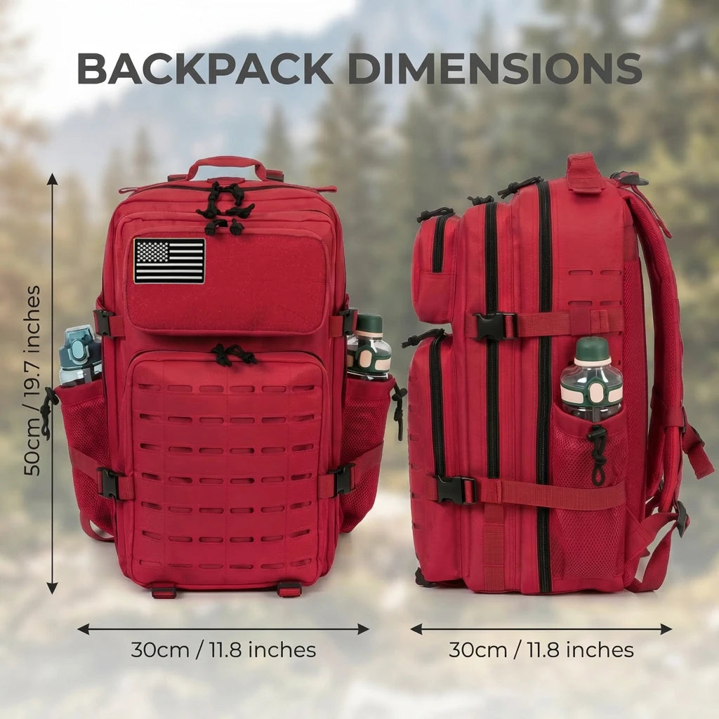 ReFire Gear Tactical Backpack Molle Webbing Large Capacity Hiking Rucksack
